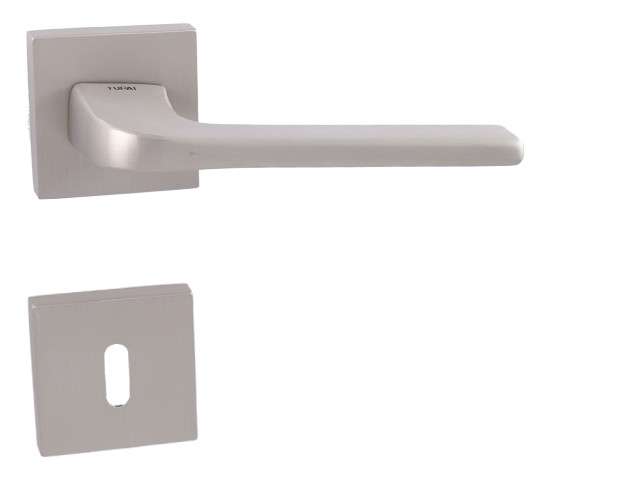 MP Kování - TI DARA HR 4007 5S - NP Nikl perla - Klika s hranatou rozetou