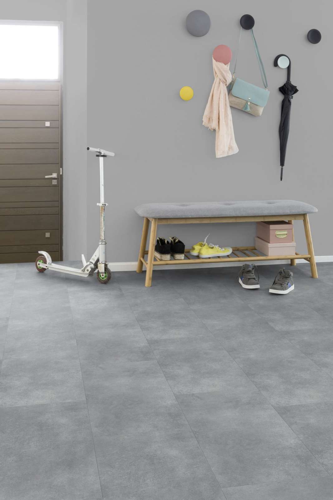 Gerflor - CREATION 55 RIGID LOCK ACOUSTIC - 0869 Bloom Uni Grey 1.67 m2/bal - kompozit