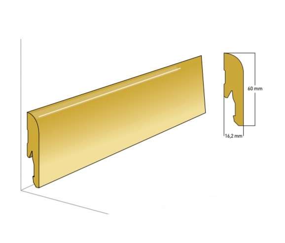 Originál obvodová MDF lišta Gerflor 2,2 m v barvě dekoru