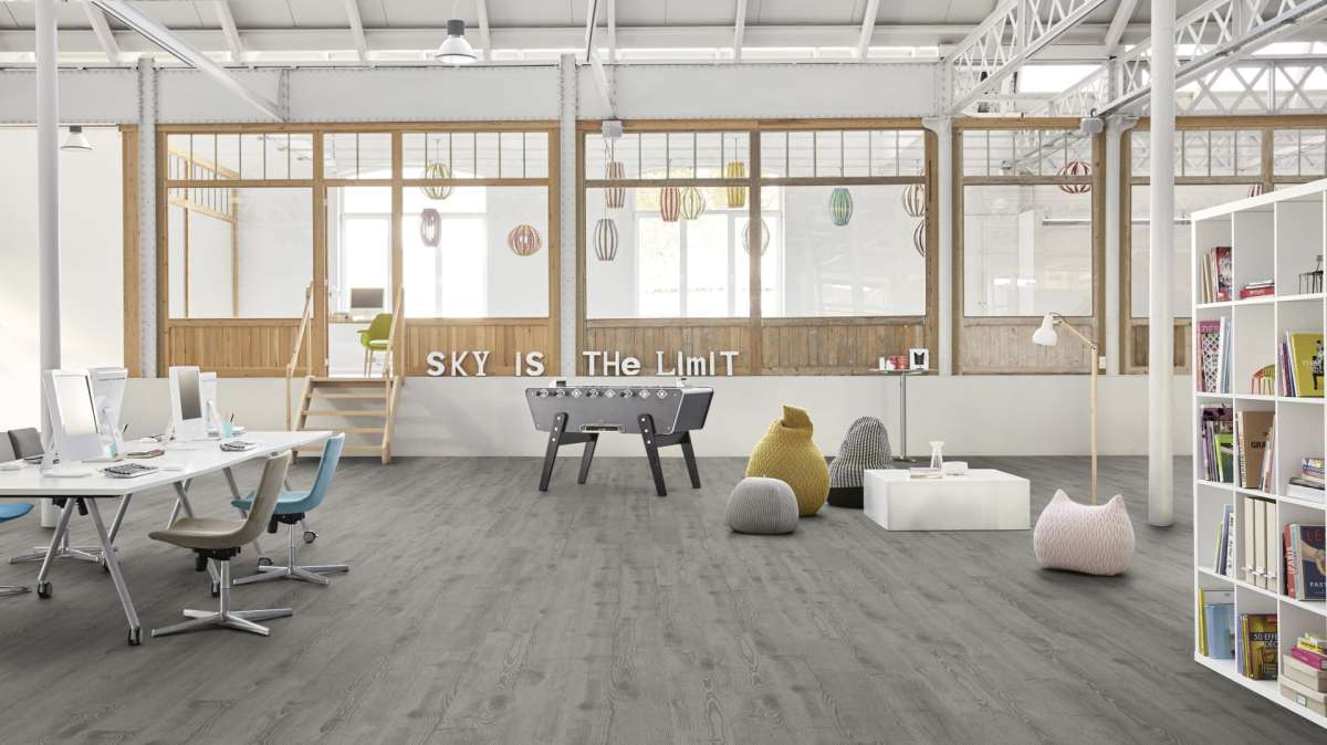 Tarkett iD Inspiration Click Solid 30 (Scandinavian Oak MEDIUM GREY) 24627014 - Zámkový vinyl