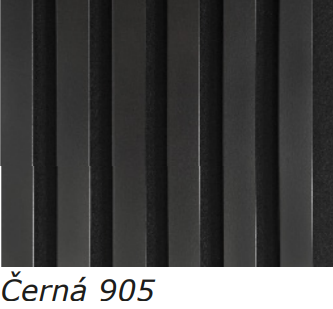 WOHNARTIG CLASSIC - Dekorační akustický filcový panel na zeď -  27 x 275 cm - 0,74m²- černý filc