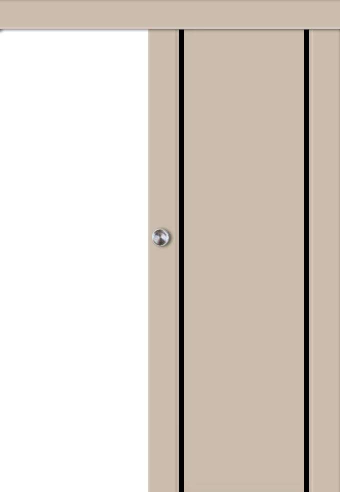 Posuvné dveře na stěnu VASCO Doors - LEON 4 s intarzií