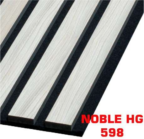 Kospan NOBLE HG - Dekorační akustický filcový panel na zeď - 27 x 275 cm - 0,74m²- černý filc