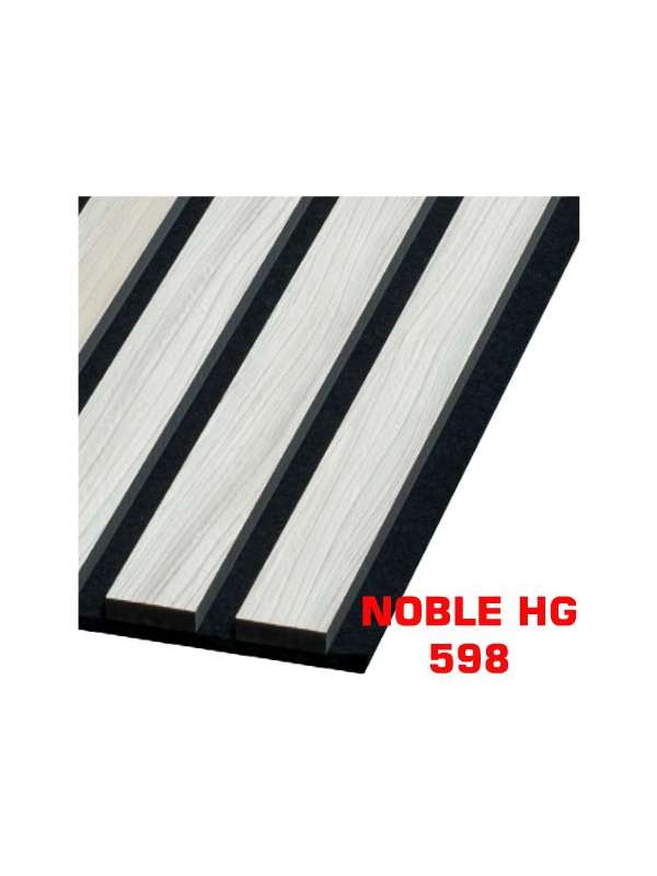 Kospan NOBLE HG - Dekorační akustický filcový panel na zeď - 27 x 275 cm - 0,74m²- černý filc