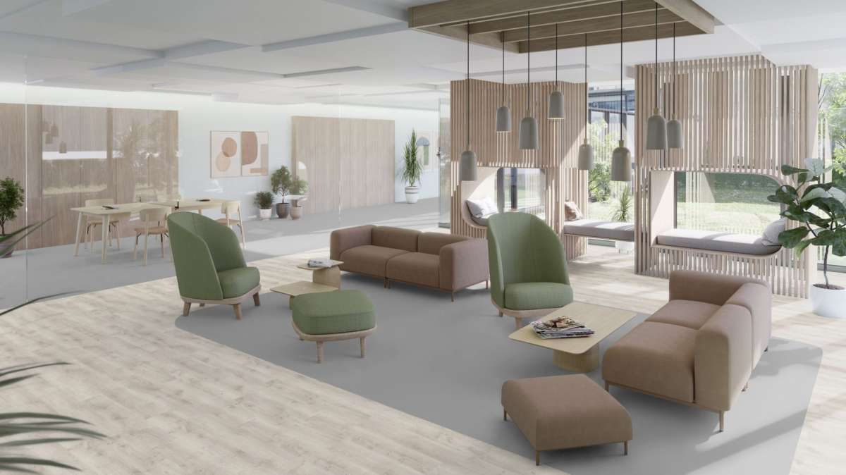 Tarkett iD Inspiration Click Solid 55 (Rustic Oak LIGHT GREY) 24616026 - 1,61 m2 Zámkový vinyl