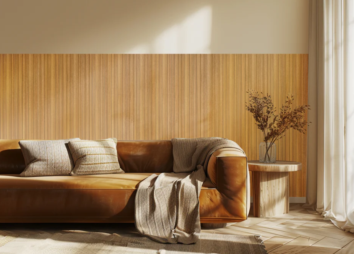 WOHNARTIG RIFFCELLO Dekorační akustický panel na zeď - 39 x 275 x cm - 1,07m²