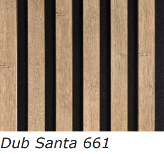 WOHNARTIG CLASSIC - Dekorační akustický filcový panel na zeď -  27 x 275 cm - 0,74m²- černý filc