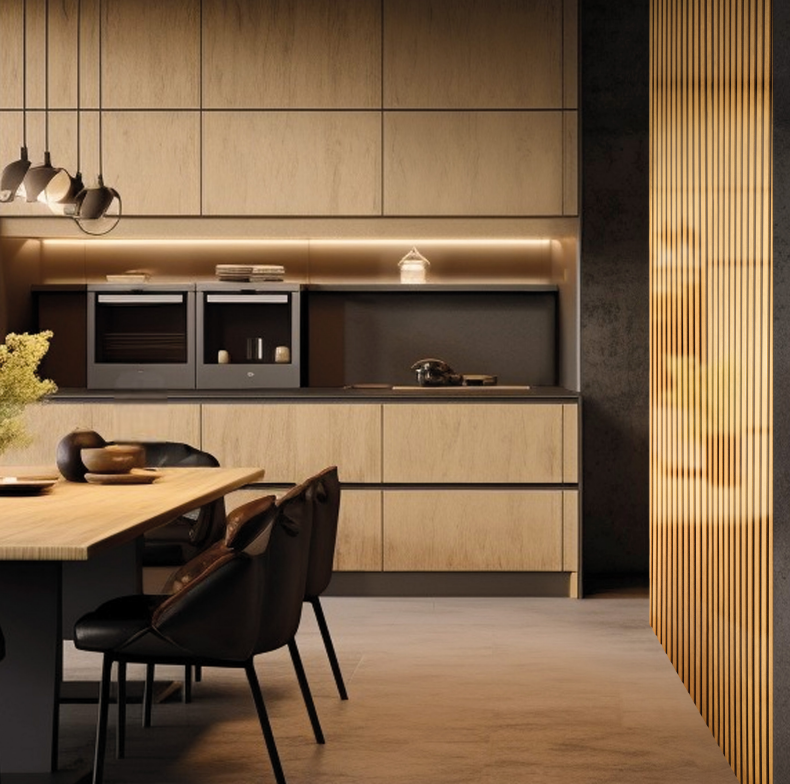 WOHNARTIG PREMIUM - Dekorační akustický filcový panel na zeď - 27 x 275 cm - 0,74m²- černý filc