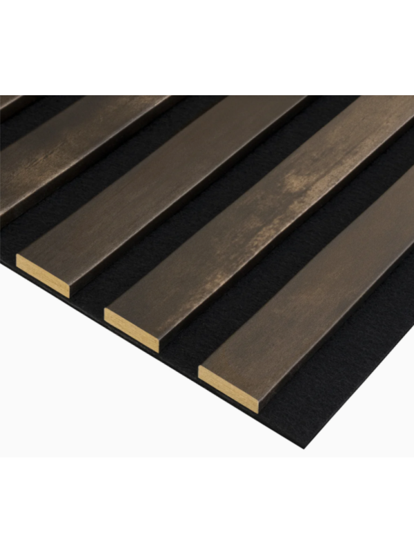 WOHNARTIG PREMIUM - Dekorační akustický filcový panel na zeď - 27 x 275 cm - 0,74m²- černý filc