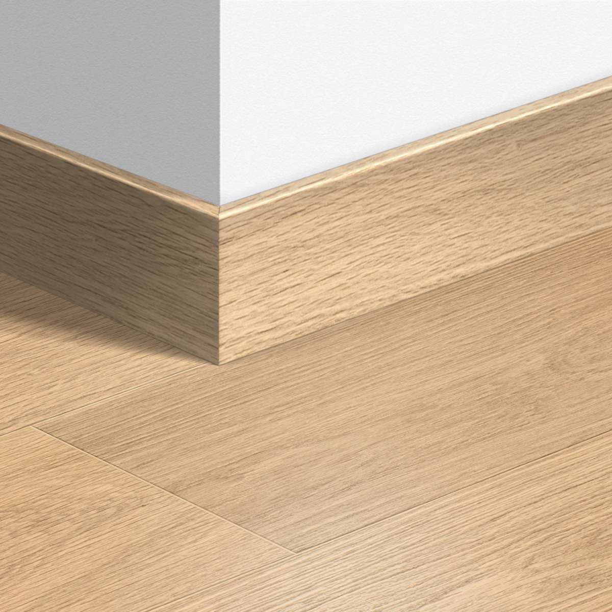 Quick Step Dřevěná podlahová lišta Largo (Dubová bílá lakovaná) QSLPSKR01283