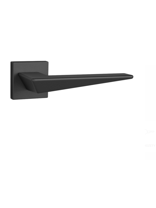 MP Kování - FO NAXOS HR - Černá - Klika s hranatou rozetou