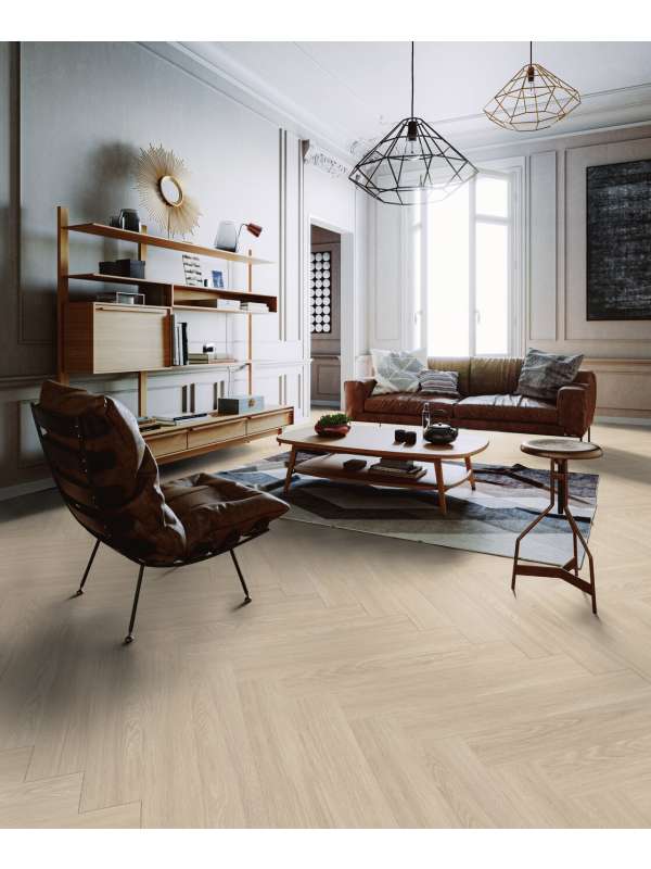 Gerflor DESIGNART 0,55 (Blomma Light) Herringbone 39041464 - Rigid Click