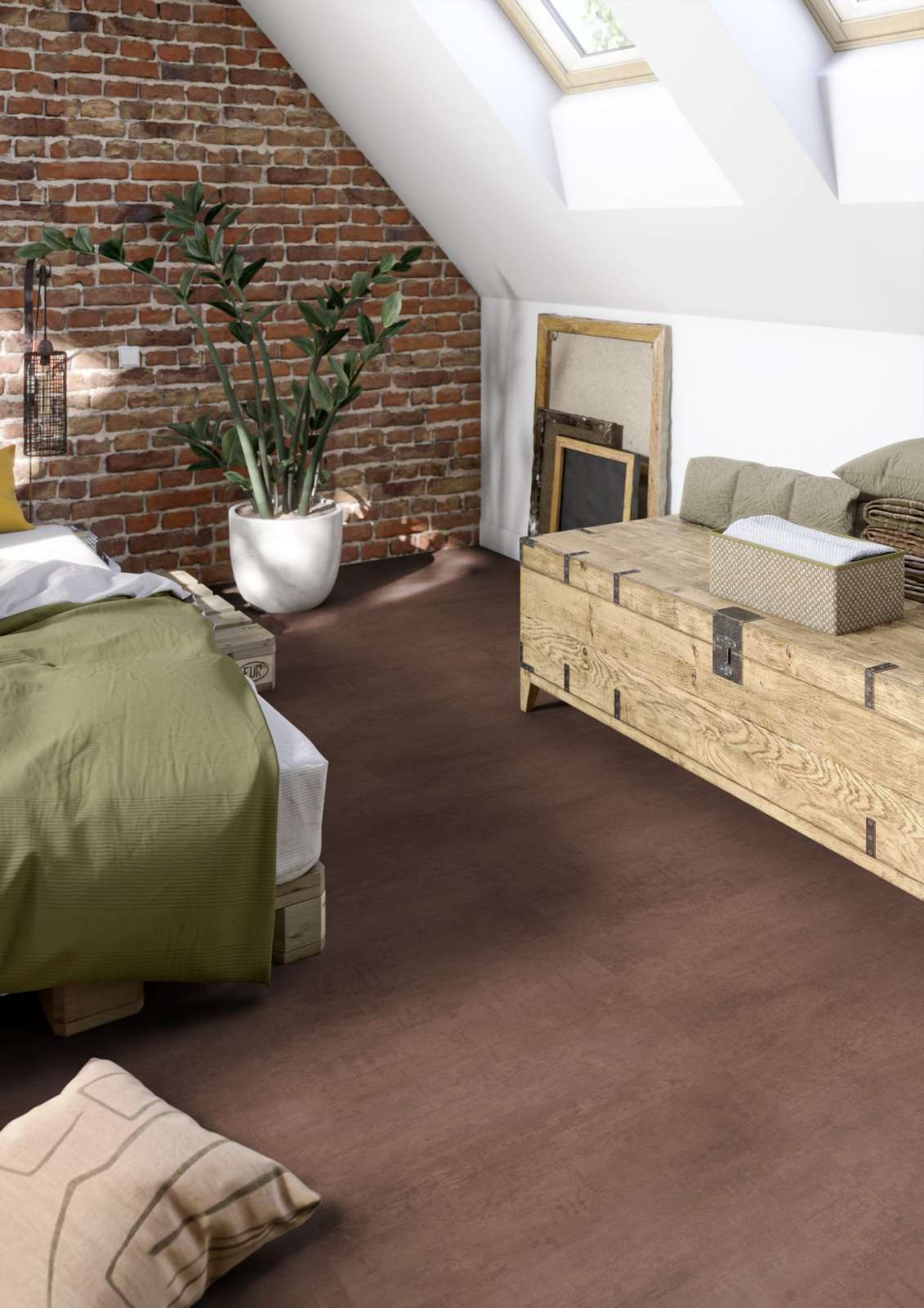 Tarkett iD Inspiration Click Solid 55 (Oxide COPPER) 24619022 - 1,75 m2 Zámkový vinyl