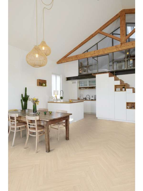 Gerflor DESIGNART 0,55 (Blomma Cream) Herringbone 39201463 - Lepený vinyl