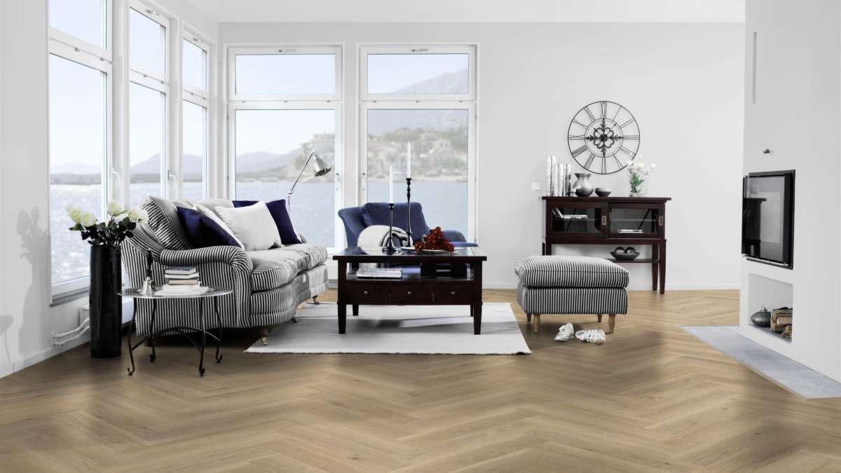 Tarkett iD Classics 30 HB (Highland Oak SMOKE) 261003017 4,46 m2/bal - lepený vinyl