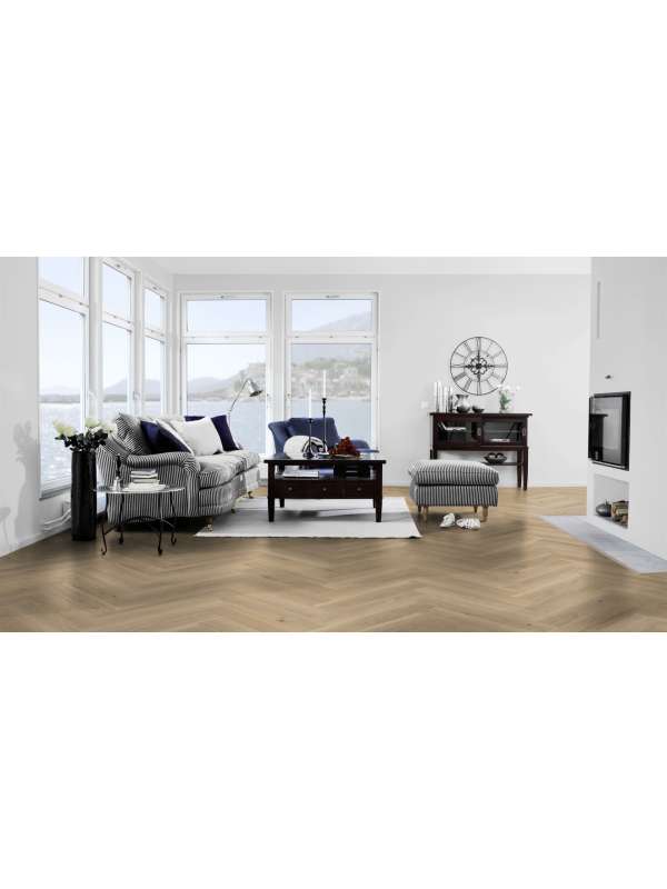 Tarkett iD Classics 30 HB (Highland Oak SMOKE) 261003017 4,46 m2/bal - lepený vinyl