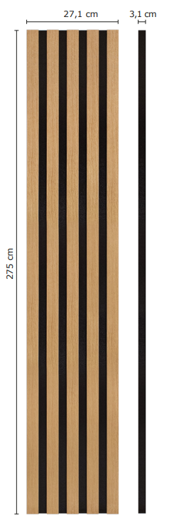 WOHNARTIG MODULLO HDF deska - Dekorační panel na zeď 1,05x27,1x27,5 cm - 0,73 m2