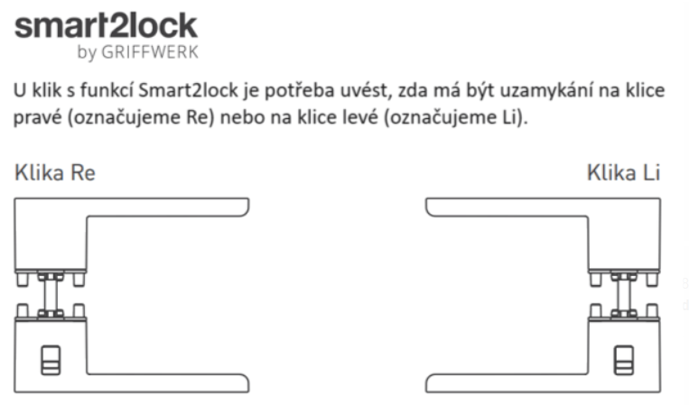 MP Kování - GK - R8 ONE S2L s uzamykáním - Bílá matná