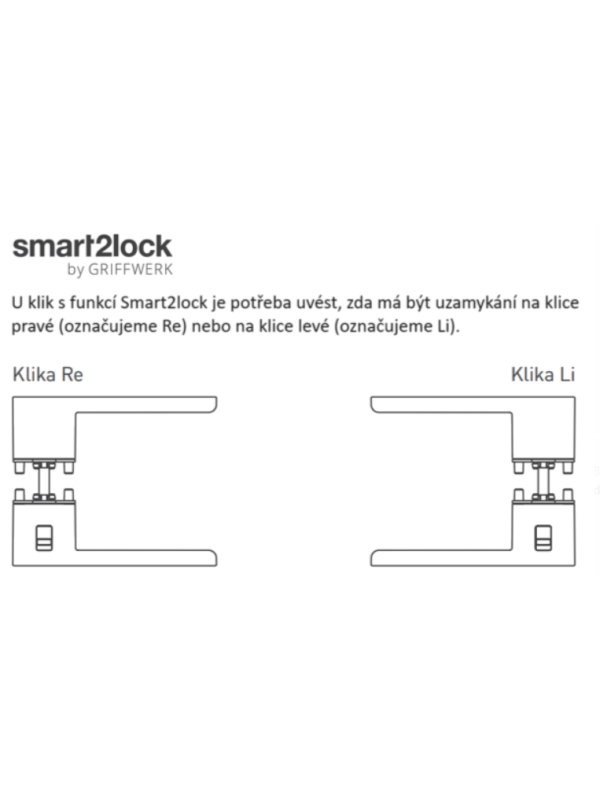 MP Kování - GK - R8 ONE S2L s uzamykáním - Bílá matná