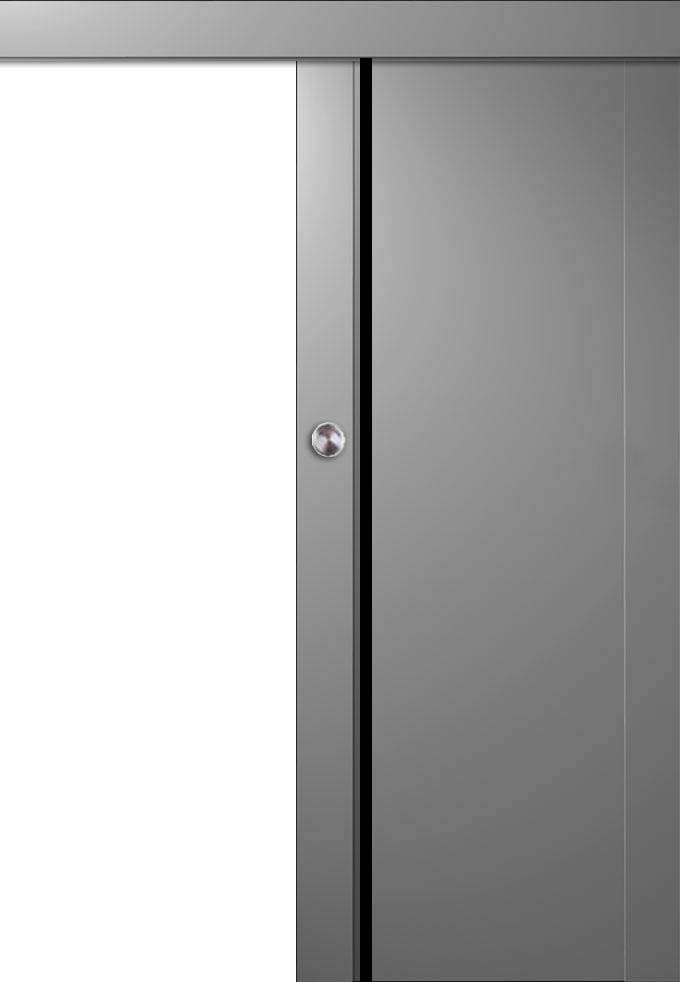 Posuvné dveře na stěnu VASCO Doors - LEON 3 s intarzií