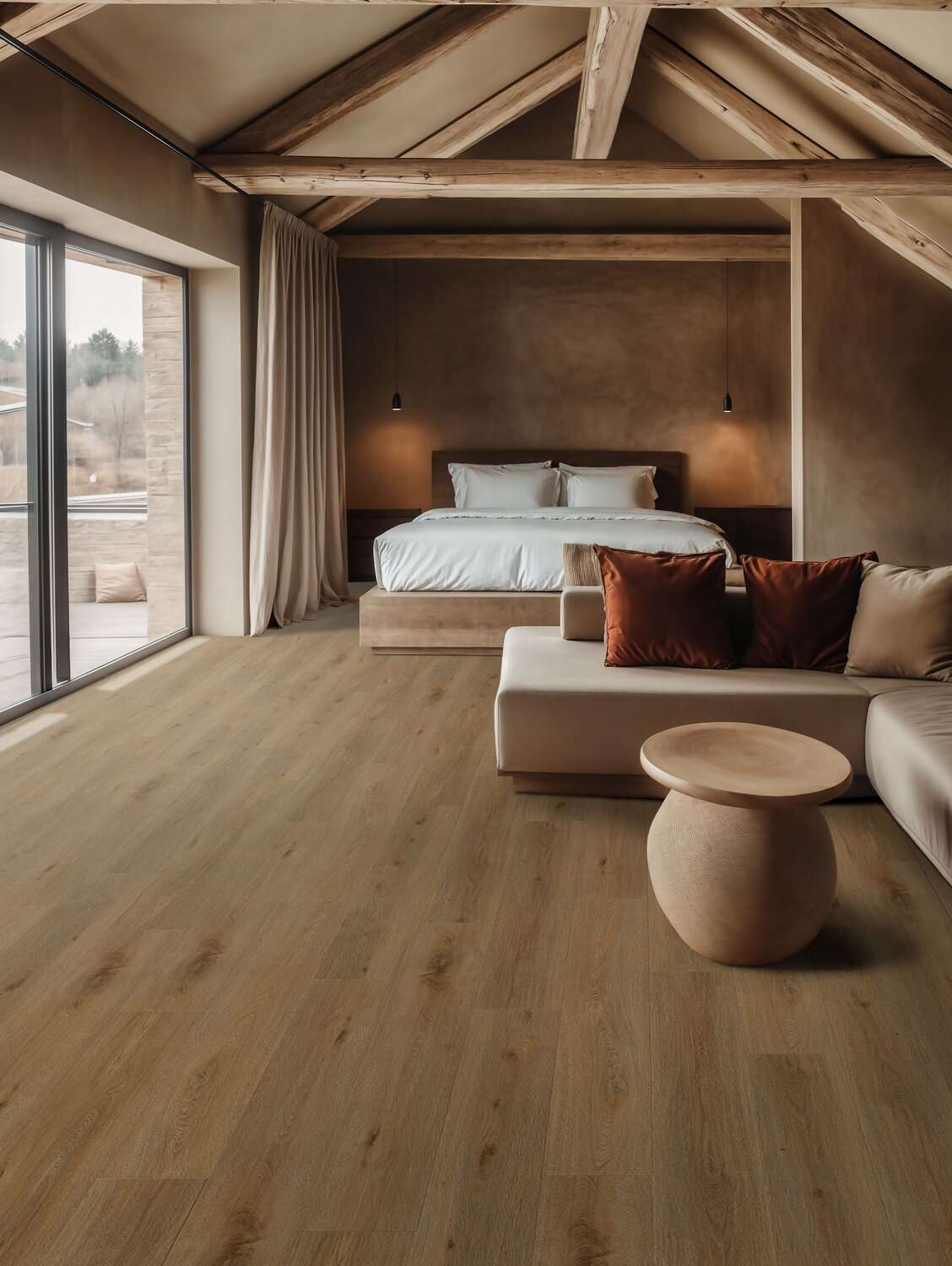 Gerflor - CREATION 40 Click ACOUSTIC - 1705 AQUINOAH BROWN - 2,1 m2/bal - kompozit