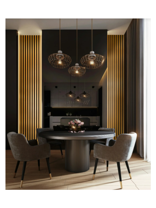 WOHNARTIG PREMIUM - Dekorační akustický filcový panel na zeď - 27 x 275 cm - 0,74m²- černý filc