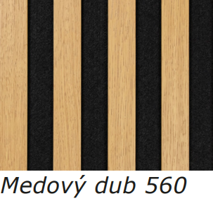 WOHNARTIG SPAZIO - Dekorační akustický filcový panel na zeď - 27 x 260 cm - 0,70m²- černý filc