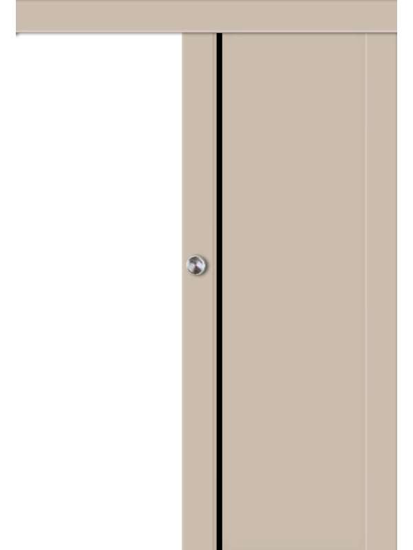 Posuvné dveře na stěnu VASCO Doors - LEON 3 s intarzií