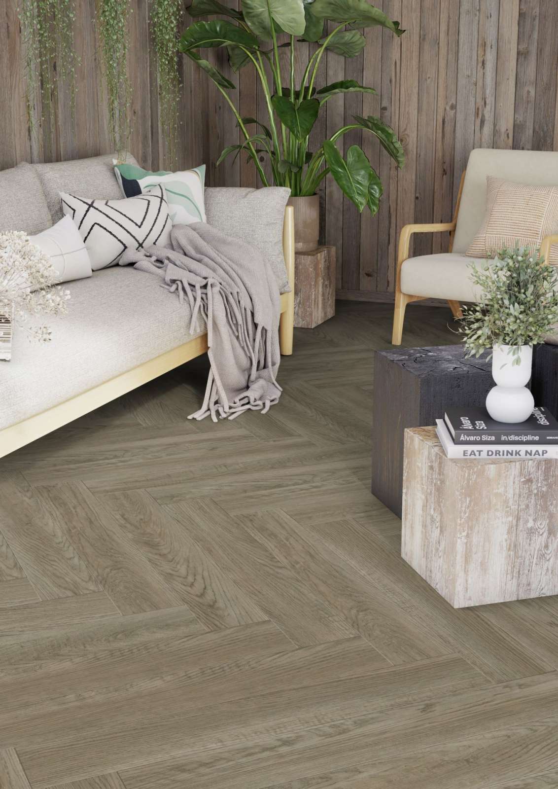 Tarkett ModularT 7 (OAK MODERN STONE BROWN) 257021050 - Vinyl k lepení