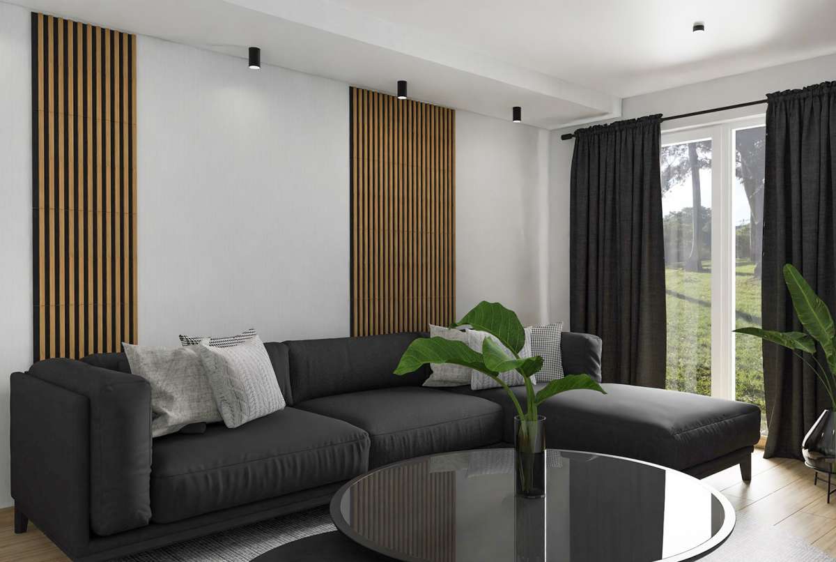 Kospan MEDIUM - Dekorační akustický filcový panel na zeď - 45x90cm 0,405m²