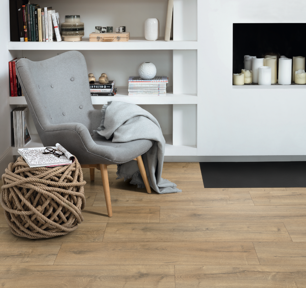FloorClic COUNTRY 32 V F 82077 Dub Loja hnědý - laminát