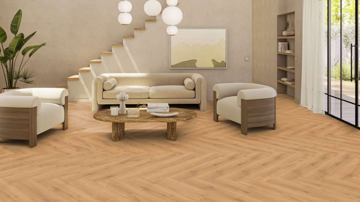 Tarkett iD Inspiration Click Solid 55 (Rustic Oak WARM NATURAL) 24616027 - 1,61 m2 Zámkový vinyl