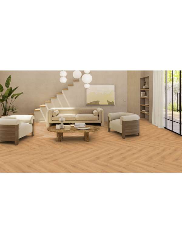 Tarkett iD Inspiration Click Solid 55 (Rustic Oak WARM NATURAL) 24616027 - 1,61 m2 Zámkový vinyl