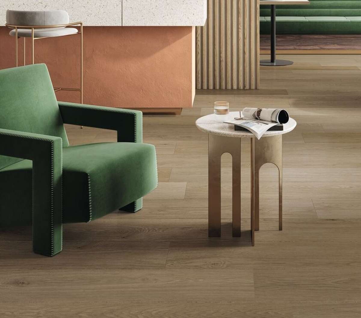 Gerflor - Creation 40 Click - 1274 LOUNGE OAK CHESTNUT 2,45 m2/bal - Zámkový kompozit
