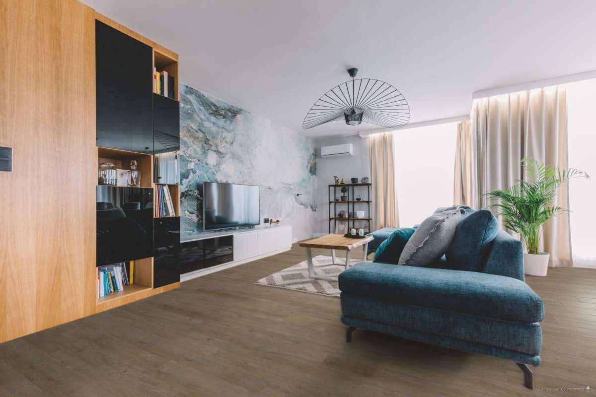 RS-click, Dub pálený, 30158-1 - Vinyl s nosnou deskou HDF