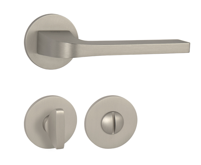 MP Kování - TI SUPRA R 3097 5S - NP Nikl perla - Klika s kulatou rozetou