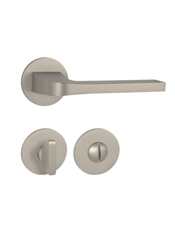 MP Kování - TI SUPRA R 3097 5S - NP Nikl perla - Klika s kulatou rozetou