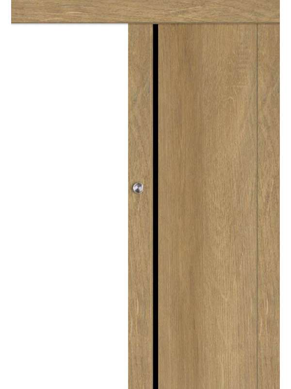 Posuvné dveře na stěnu VASCO Doors - LEON 3 s intarzií