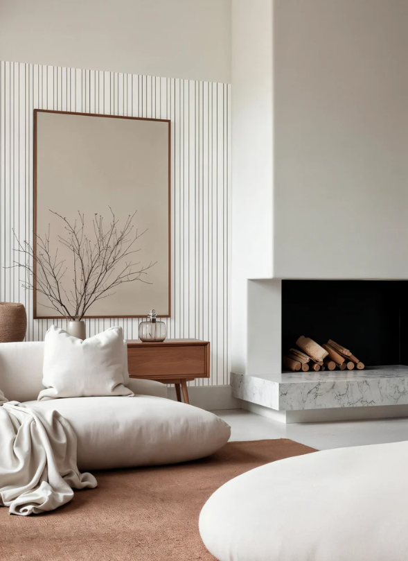 WOHNARTIG RIFFCELLO Dekorační akustický panel na zeď - 39 x 275 x cm - 1,07m²