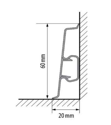 Lišta k podlaze Rigid SPC