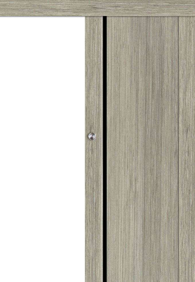 Posuvné dveře na stěnu VASCO Doors - LEON 3 s intarzií