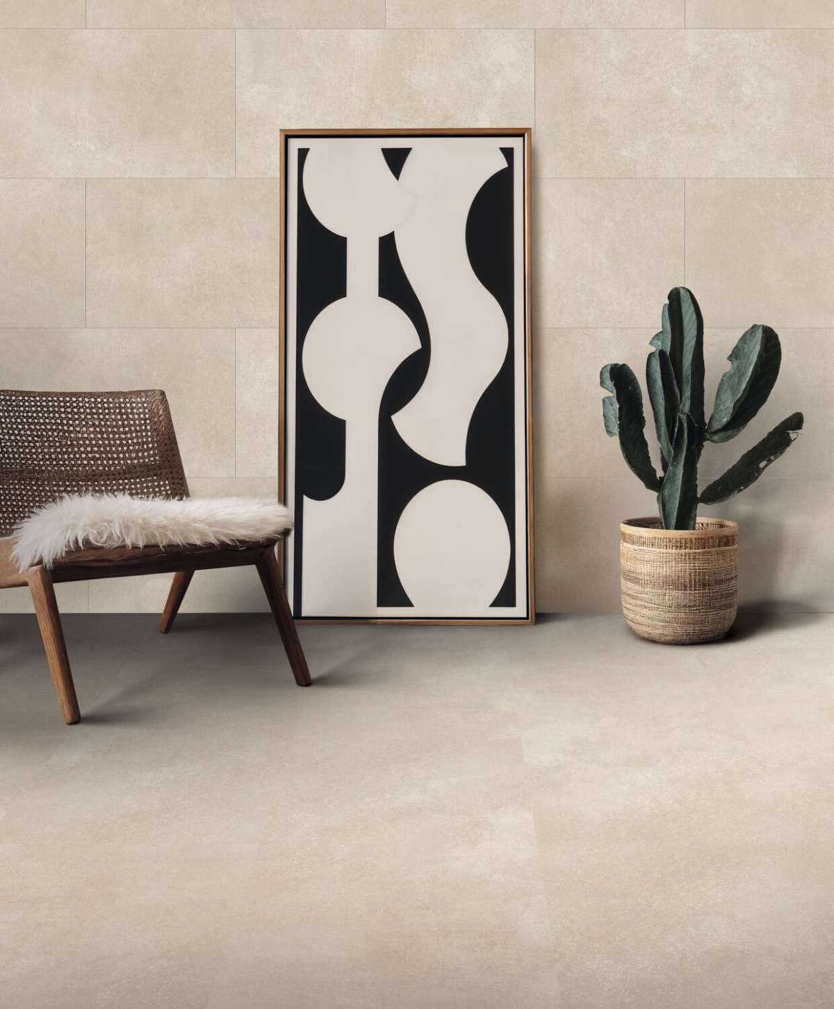 Gerflor Creation 30 - 1600 BLOOM UNI CREAM - Vinyl k lepení