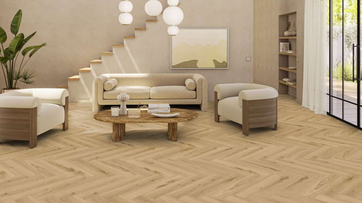 Tarkett Herringbone Rigid - Delicate Oak OILED - 280043004