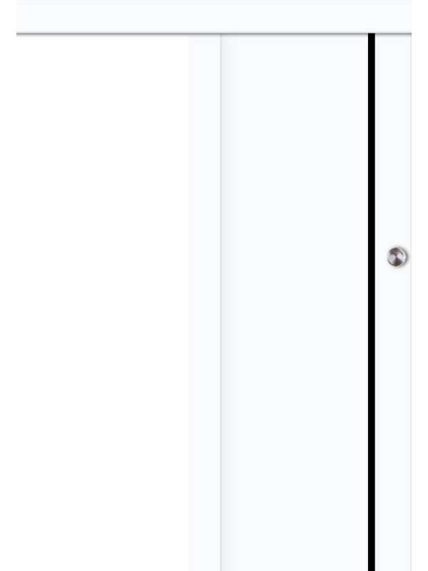 Posuvné dveře na stěnu VASCO Doors - LEON 3 s intarzií